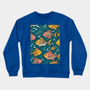 cute fish patterns gift ideas Crewneck Sweatshirt